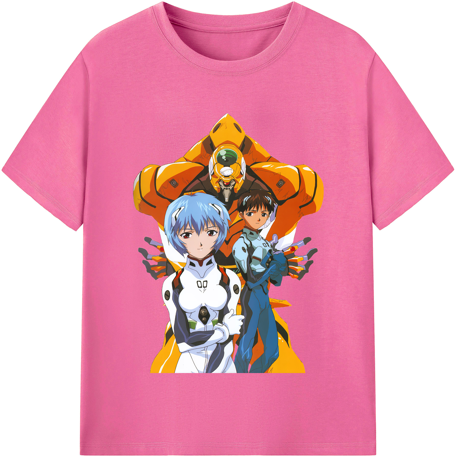 （画像用） EVA 新世紀エヴァンゲリオン レディースカジュアルプリントTシャツ（綿100％）